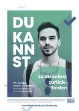 Plakat: DU KANNST zu dir selbst zurückfinden